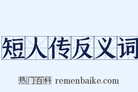 短人传反义词是什么意思的图片